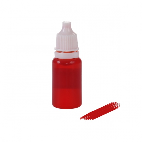 Picture of Mixed DIY Tools For Slime Pigment Liquid Dye Cylinder Orange 60mm(2 3/8") x 21mm( 7/8"), 2 Bottles