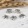 Picture of Zinc Based Alloy 3D Beads Rabbit Animal Antique Silver 10mm x 8mm, Hole: Approx 1.2mm, 30 PCs