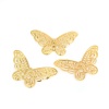 Picture of Iron Based Alloy Connectors Butterfly Animal Gold Plated 37mm x 22mm, 100 PCs