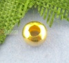 合金 シード ビーズ ボール ゴールドメッキ 約3mm 直径、 　穴：約1mm、 1000 PCs の画像