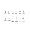 Picture of Stainless Steel Jump Rings Findings Silver Tone Lobster Clasp Mixed 20mm x 4mm - 5mm Dia., 1 Box