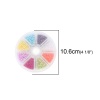 Bild von Acryl Perlen Rund Mix Farben Imitat Perle ca. 4mm D., Loch:ca. 1.3mm, 1 Box (ca. 1500 Stück/Box)