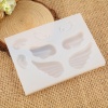 Picture of Silicone Resin Mold For Jewelry Making Rectangle White Wing 92mm(3 5/8") x 68mm(2 5/8"), 1 Piece