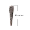 Picture of Iron Based Alloy Beads Caps Flower Mixed (Fit Beads Size: 10mm Dia.) 41mm x 8mm, 1 Box (Approx 100 PCs/Box)