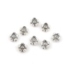 Picture of Zinc Based Alloy Spacer Beads Flower Antique Silver 8mm x 8mm, Hole: Approx 1.5mm, 100 PCs