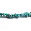 Immagine di Turchese ( Sintetico ) Perline Irregolare Blu Come 11mm x 4mm, Foro: Circa 0.7mm, 85cm Lungheza, 1 Filo (Circa 320 Pz/Treccia)
