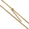Bild von Edelstahl Venezianerkette Halskette Vergoldet 60.5cm lang, Kettengröße: 2.5mm, 1 Strang