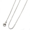 Bild von 304 Edelstahl Gliederkette Kette Halskette Silberfarbe 41cm lang, Kettengröße: 2x1.5mm, 5 Strange