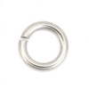 Picture of 1.4mm 304 Stainless Steel Opened Jump Rings Findings Silver Tone 8mm( 3/8") Dia., 100 PCs
