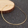 Bild von 304 Edelstahl Choker Halskette Vergoldet 45.3cm lang, 1 Stück