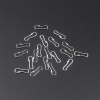 Picture of Iron Based Alloy Lanyard Snap Hook Clips Silver Plated 13mm x 4mm, 500 PCs