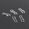 Picture of Iron Based Alloy Lanyard Snap Hook Clips Silver Plated 13mm x 4mm, 500 PCs
