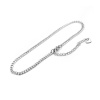 Picture of 304 Stainless Steel Anklet Silver Tone Oval 23cm(9") long, 1 Piece
