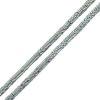 Immagine di (Grado A) Ematite  Perline Fiore Blu & Verde Matte Come 4mm x 4mm, Foro:circa 1mm, 40.5cm L unghezza, 1 Filo (Corca 405 Pz/ Sfilza)