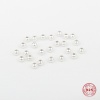 Picture of Sterling Silver Spacer Beads Round Silver About 2mm Dia., Hole:Approx 1.1mm, 1 Gram (Approx 42-43 PCs)