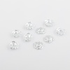 Picture of Sterling Silver Beads Caps Flower Silver Hollow (Fit Beads Size: 10mm Dia.) 7mm x 7mm, 1 Gram (Approx 6-7 PCs)