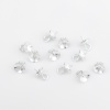 Picture of Sterling Silver Pearl Pendant Connector Bail Pin Cap Silver (Fit Beads Size: 8mm Dia.) 7mm x 5mm, 1 Gram (Approx 9-10 PCs)