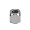 Immagine di 304 Acciaio Inossidabile Perline Quadrato Tono Argento 6mm x 6mm, Buco: Circa 3.2mm, 30 Pz