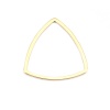 Picture of 304 Stainless Steel Frame Connectors Triangle Gold Plated Hollow 16mm x 16mm, 10 PCs