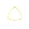 Picture of 304 Stainless Steel Frame Connectors Triangle Gold Plated Hollow 10mm x 10mm, 10 PCs