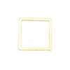 Picture of 304 Stainless Steel Frame Connectors Square Gold Plated Hollow 12mm x 12mm, 10 PCs