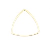 Picture of 304 Stainless Steel Frame Connectors Triangle Gold Plated Hollow 20mm x 20mm, 10 PCs