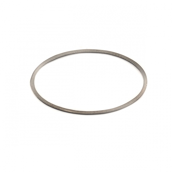 Picture of 304 Stainless Steel Frame Connectors Oval Black Hollow 26mm x 15mm, 10 PCs