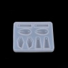 Immagine di Silicone Muffa della Resina per Gioielli Rendendo Cuore Bianco 6.8cm x 5.4cm, 1 Pz