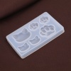 Picture of Silicone Resin Mold For Jewelry Making Cat Animal Paw Claw White 7.6cm x 4.8cm, 1 Piece
