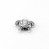 Picture of Zinc Based Alloy Ocean Jewelry Spacer Beads Sea Turtle Animal Antique Silver About 13mm x 12mm, Hole: Approx 1.1mm, 50 PCs