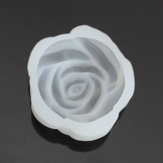 Bild von Silikon Gießform Blumen Weiß 6.5cm x 6.3cm, 20 Stück