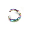 Picture of 0.8mm 304 Stainless Steel Open Jump Rings Findings Round Multicolor 5mm Dia., 1 Packet (Approx 100 PCs/Packet)