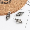 Picture of Zinc Based Alloy Ocean Jewelry Charms Conch/ Sea Snail Antique Silver 19mm x 9mm, 30 PCs