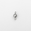 Picture of 304 Stainless Steel Connectors Round Silver Tone 11mm x 5mm, 10 PCs