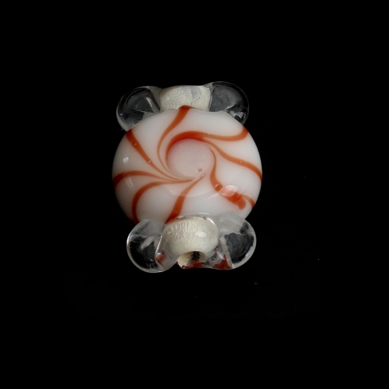 Bild von Muranoglas Perlen Süßigkeit Bunt ca 18mm x 13mm, Loch:ca. 2.6mm, 2 Stück