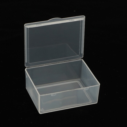 Picture of Plastic Storage Containers Rectangle Transparent Clear 56mm x 44mm, 10 PCs