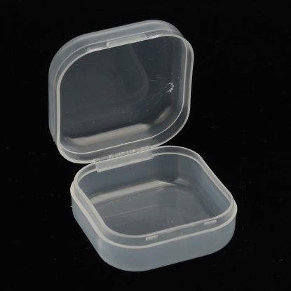 Picture of Plastic Storage Containers Rectangle Transparent Clear 35mm x 37mm, 10 PCs