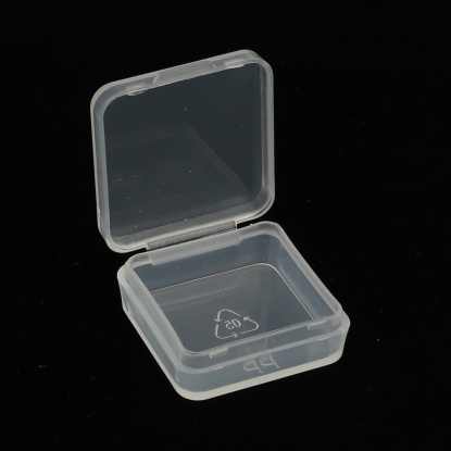 Picture of Plastic Storage Containers Rectangle Transparent Clear 42mm x 39mm, 10 PCs