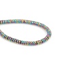 Immagine di (Grado B) Ematite ( Naturale ) Perline Tondo Piatto Multicolore Come 4mm Dia., Foro:circa 1mm, 40.5cm L unghezza, 5 Fili (Corca 208 Pz/ Sfilza)