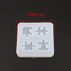 Bild von Silikon Gießform Quadrat Weiß Puzzle 70mm x 70mm, 1 Stück