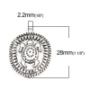 Picture of Zinc Based Alloy Ocean Jewelry Charms Sea Turtle Animal Antique Silver Color Oval 28mm x 22mm, 10 PCs