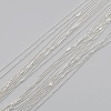 Bild von Eisenlegierung Kugelkette Kette Halskette Versilbert 70cm lang, 1 Packung ( 10 Stück/Packung)