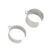 Image de Stainless Steel Open Rings Silver Tone U-shaped W/ Open Loop 18.1mm(US Size 8), 10 PCs