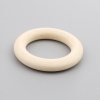 Bild von Holz Geschlossen Bindering Ring Beige 7cm D., 10 Stück