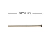 Bild von Bronzefarbe Nietstifte Kettelstifte 30x0.8mm.Verkauft eine Packung mit 500