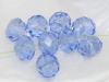 Bild von blau Kristall Glas Facettiert Rondell Perlen 8mmx6mm, 70 Stücke
