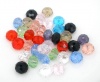 Image de Perles Cristales en Verre Mixte à Facettes 8mm Dia, Taille de Trou: 1.3mm, 100 Pcs