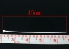 Bild von Eisen(Legierung) Kettelstifte Versilbert 0.7mm, 4.5cm-4.7cm lang, 25 Stück