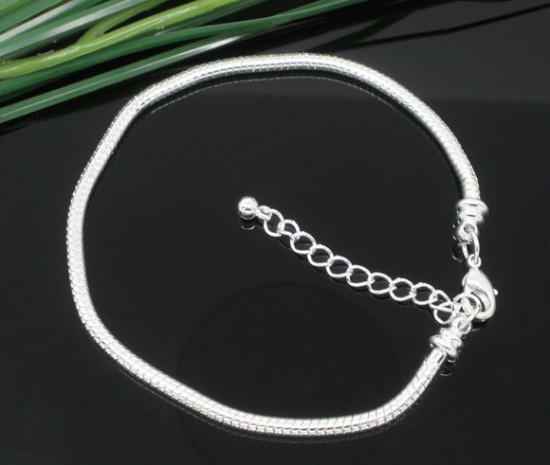 Silver Plated Pulsera/Collar magnética estilo europeo encanto cadena