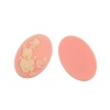 Immagine di Resina Seals Cammeo Ovale Beige come Pesca Rosa 35mm x 26mm, 10 Pz